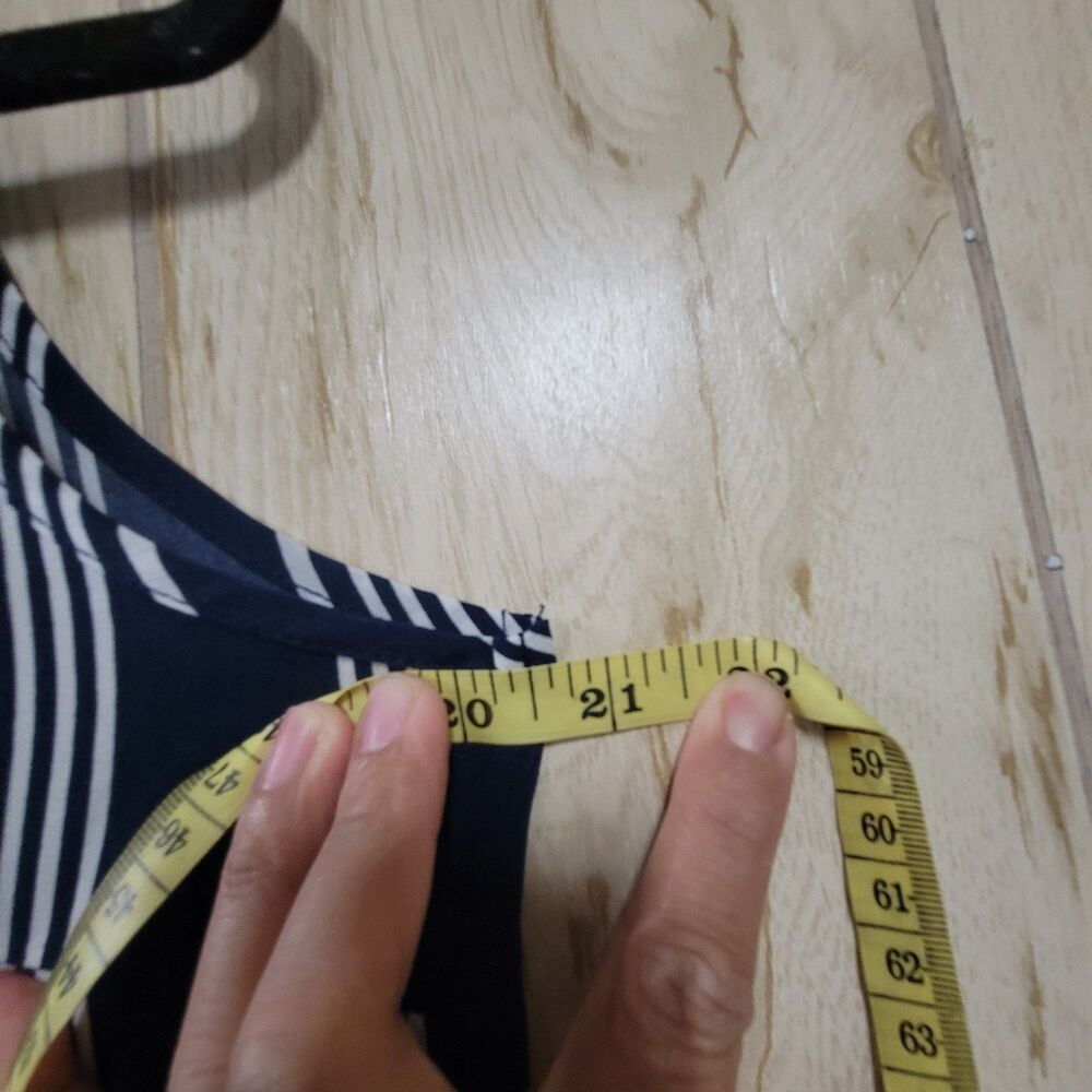 Millenium Blue And White Striped Button Down Shir… - image 5